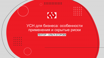 Вебинар «УСН для бизнеса: особенности применения и скрытые риски»
