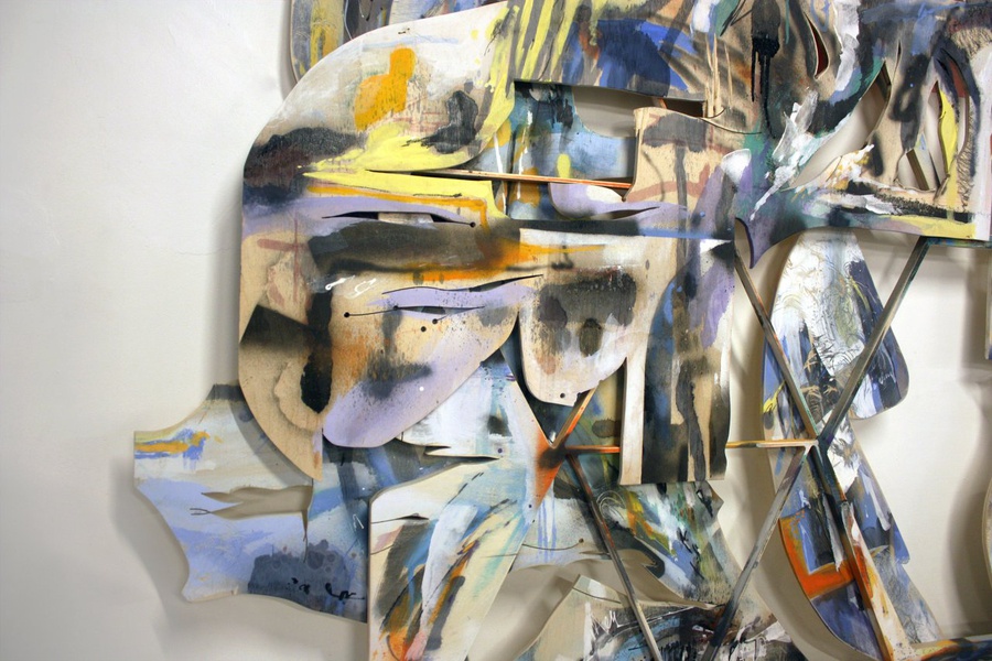 палитра художественных красок. цвет времени художники. художник зверев авангардист. картина маслом 120*60. абстракция акрилом.